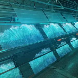 China Sticky Flexible Film LED Display Adhesive LED Transparent Film Screen For Glass on sale