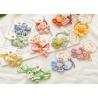 Buy cheap Handmade DIY elastic accessories Children's floral plaid hair rope girl cute cartoon baby hair bow rubber band from wholesalers