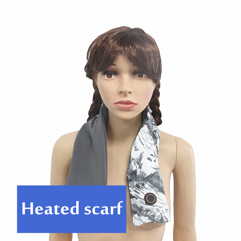 Cotton Style USB Heated Scarf , 5V Heated Scarf Rechargeable