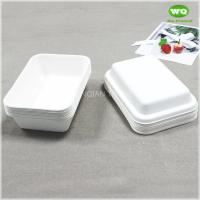 Buy cheap 400ml Disposable Sugarcane Bagasse Potato Tray-High Quality Biodegradable product