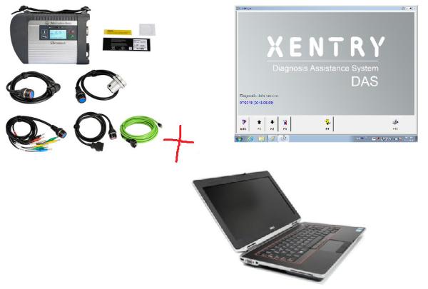 Buy cheap 2024 Wireless MB SD C4 Benz Mercedes Diagnostic Tool With Dell E6420 Support Cars / Trucks from wholesalers