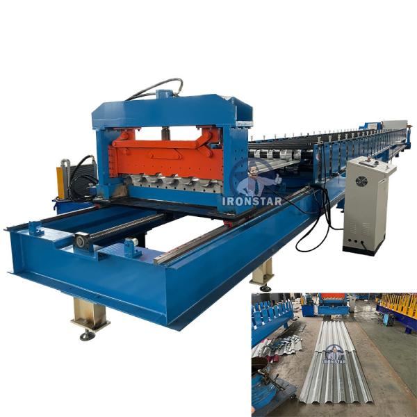 Buy cheap Tracking cutting trapezoidal roofing sheet roll forming machine for Saudi Arabia from wholesalers
