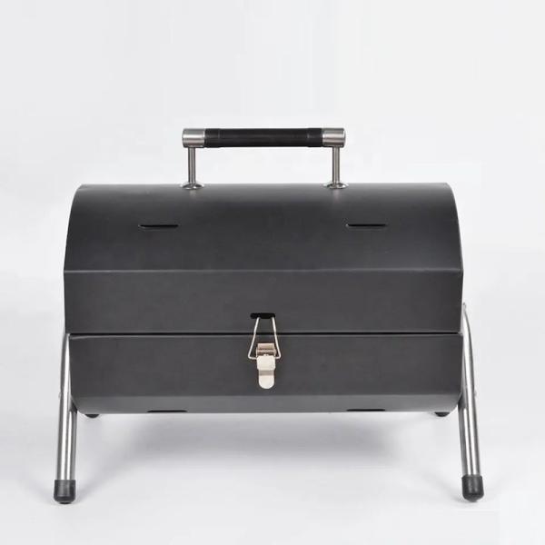Cool Portable Folding Oil Drum Barbeque Cylinder Charcoal Grill For Outdoor