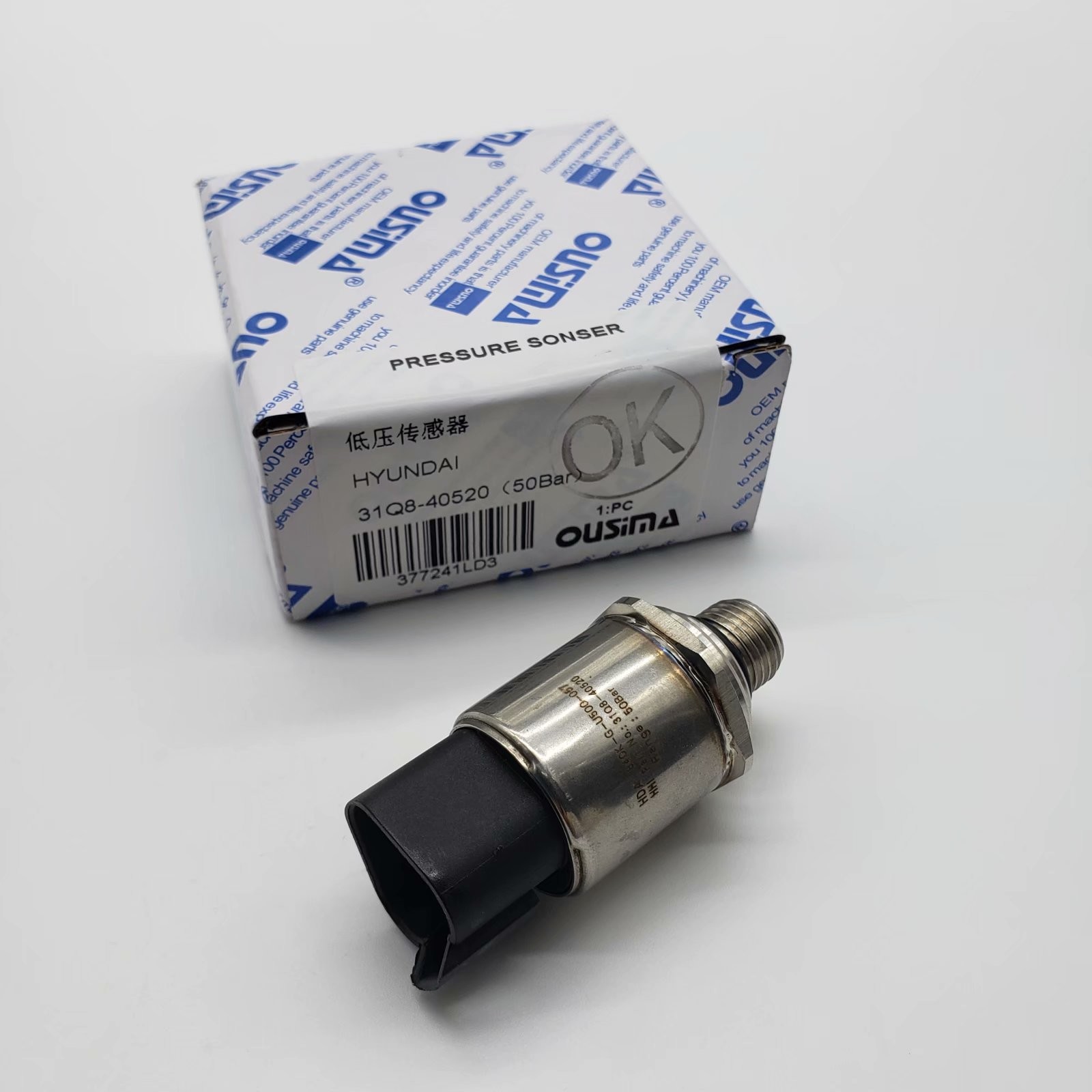 OUSIMA Excavator Pressure Sensor 31Q840520 31Q8-40520 50 Bar For HYUNDAI