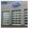 Buy cheap Transparent PC Glass Sectional Garage Doors Automatic Aluminum Frame 410mm from wholesalers