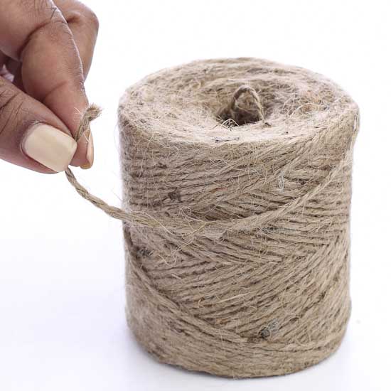 YILIYUAN ROPE 5 mm 6mm baler jute twine yarn rope 3ply roll Multifunction Twist Rope