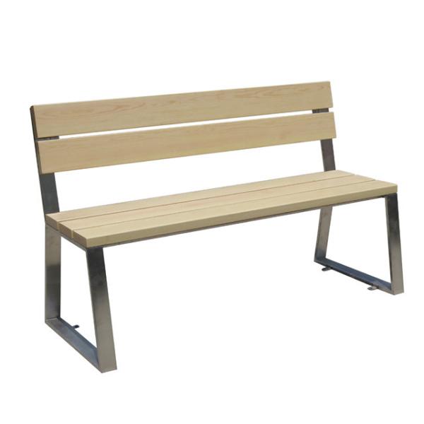 Buy cheap Qualified Urban Steel Metal Garden Bench Outdoor Wooden Park Chair for Sale from wholesalers