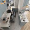 Buy cheap Sale Shaker Grey Solid Wood Kitchen Cabinet with Laminated Bullnose Countertop Edging from wholesalers