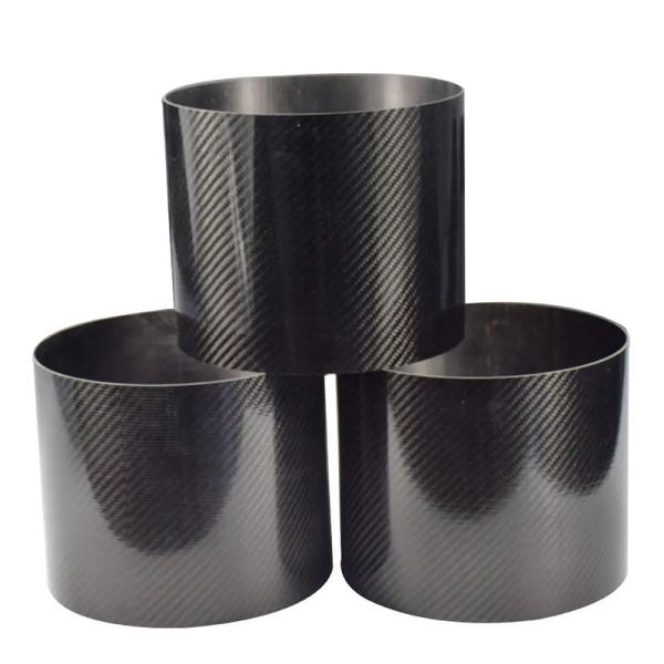 Buy cheap Custom 100% 3K Carbon Fiber Tubing Large Pipe 26mm 30mm 50mm 100mm from wholesalers