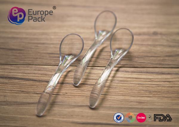 Buy cheap Small Plastic Tasting Spoons For Wedding Decoration / Food Packing from wholesalers