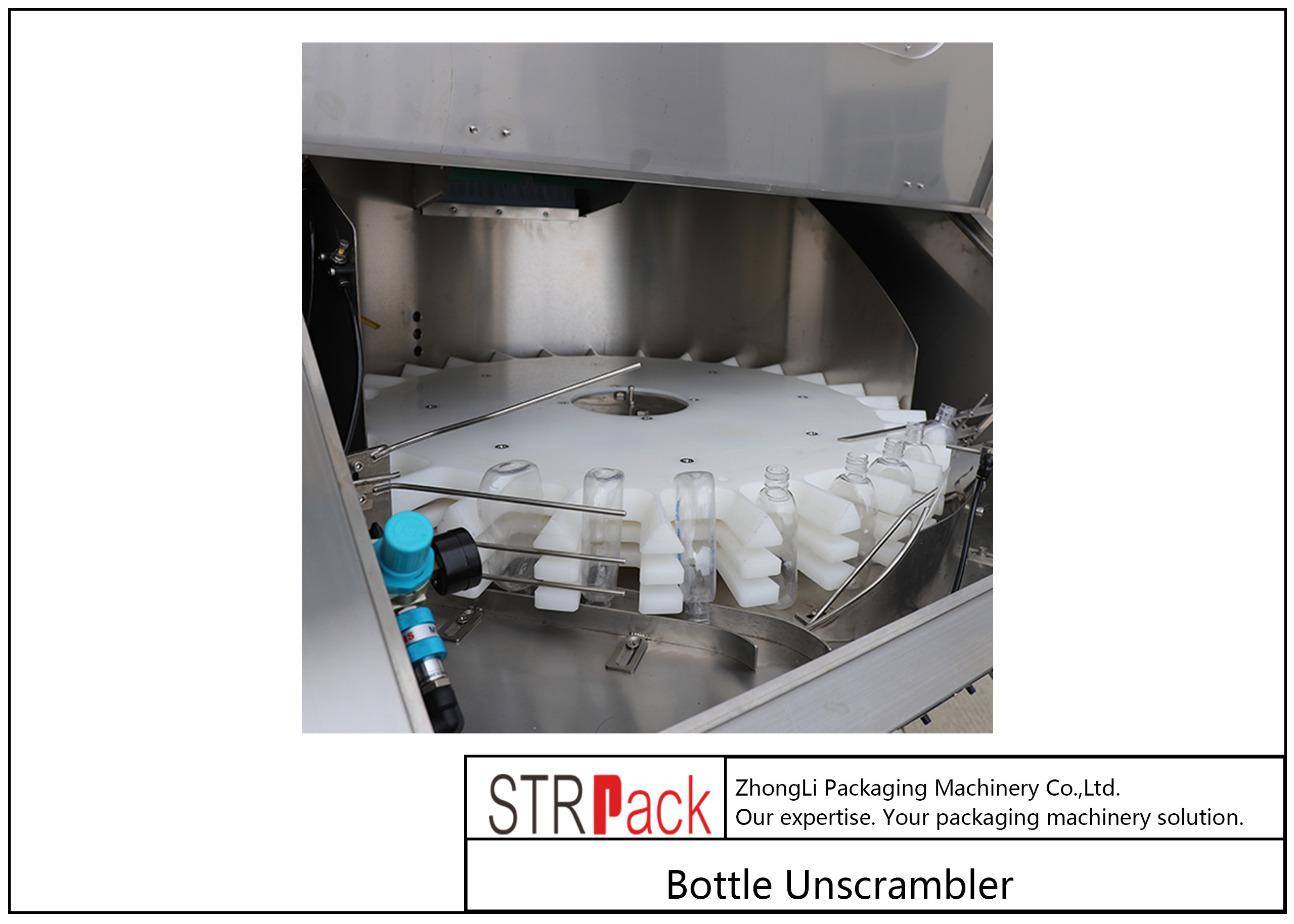 Automatic Small Bottle Unscrambler 60 - 120 Bottles/min