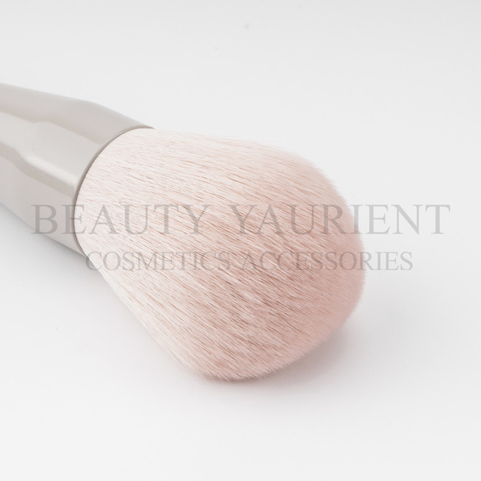 Light Pink Gradient Milk Ferrule Single Makeup Brush For Pressed Powder