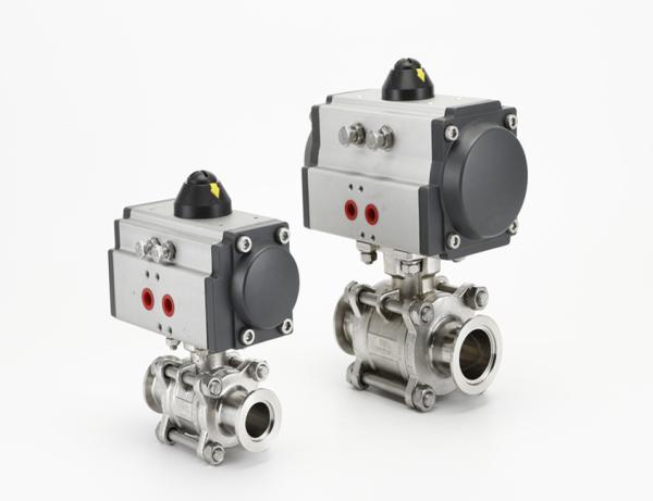 Buy cheap Sanitary KF Vacuum Fittings Ball Valve Stainless Steel Pneumatic from wholesalers