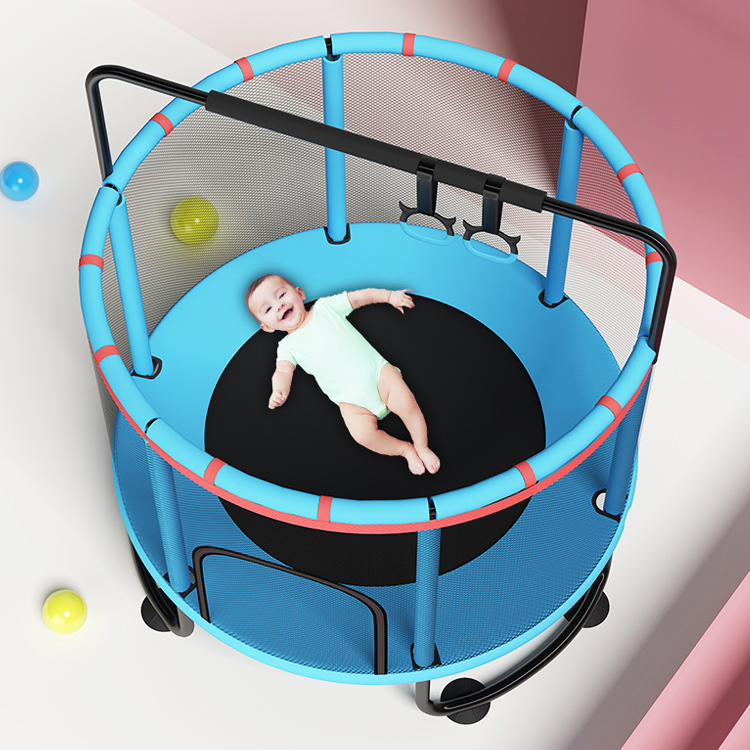 140*140*160 CM Indoor Trampoline with Safety Net Customizable For Children and Adults