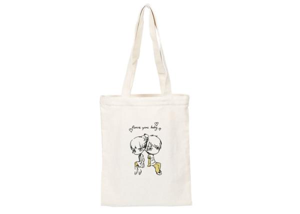 Buy cheap Custom Printed Cute Canvas Tote Bags Shopper Silk Screen Printed from wholesalers