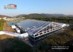 Aluminium Frame Outdoor Tents For Parties / Wedding With Transparent PVC Roof