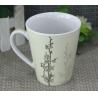 Buy cheap Food Safety 300ml White Porcelain Mugs With Round / Organic Shape from wholesalers