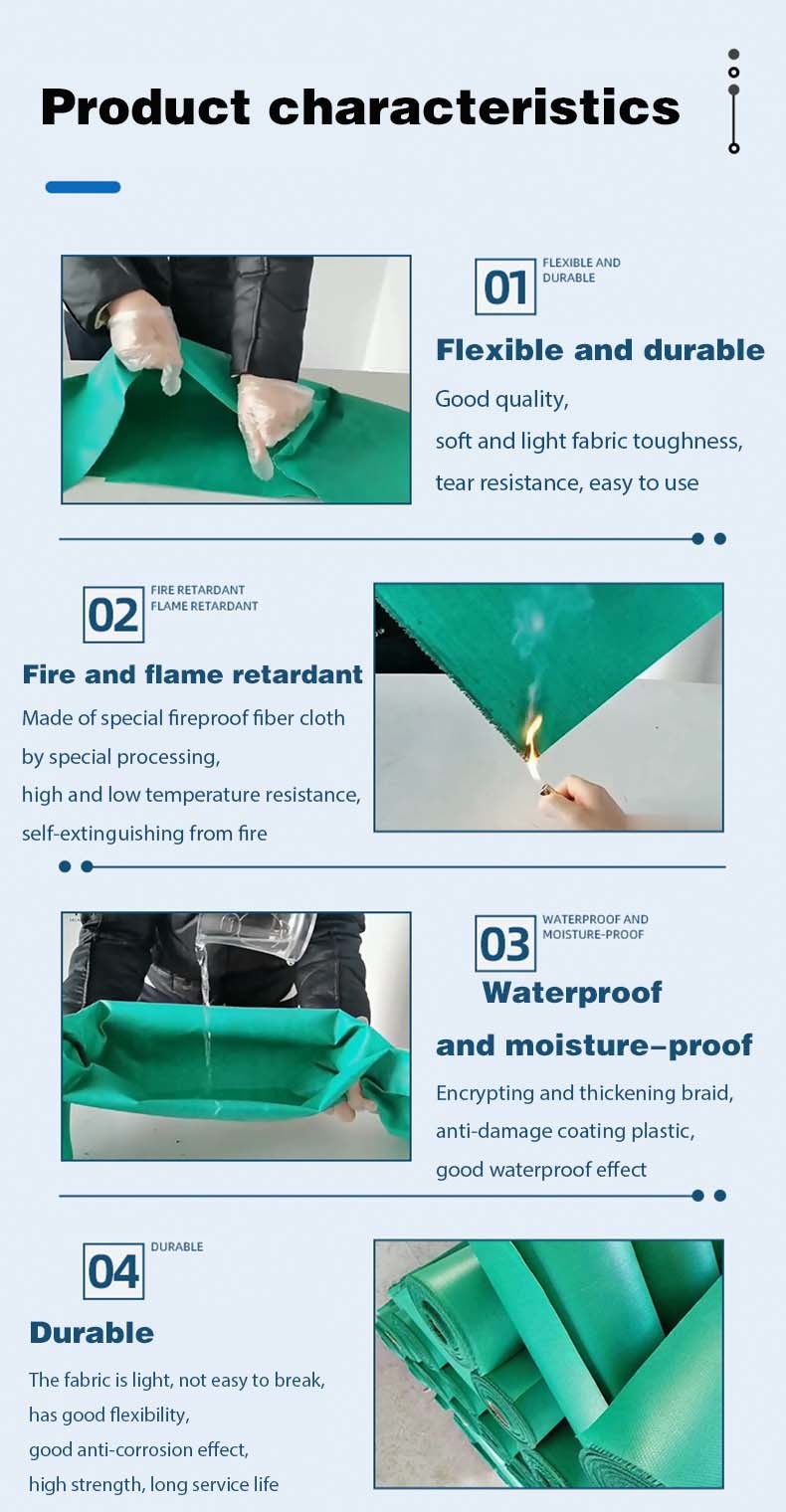 Fire Prevention Silicone Coated Fiberglass Fabric Custom Size Silicon Coated Fiberglass Cloth