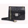 Buy cheap 2019 alligator leather one-shoulder cross small square bag fashion crocodile leather ladies bag from wholesalers