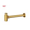 Buy cheap Zinc Bottle Trap Lavatory Wash Basin Drainer Siphon Bathroom For Wash Basin Brushed TI-Gold OEM from wholesalers