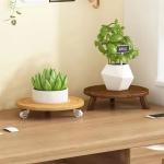 Wholesale Indoor Flowerpot Stand Stylish Flower Stand with Wood Planter Holder