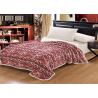 Buy cheap 130x170cm 150x200cm Coral Colored Throw Blanket , Burgundy Coral Plush Blanket from wholesalers