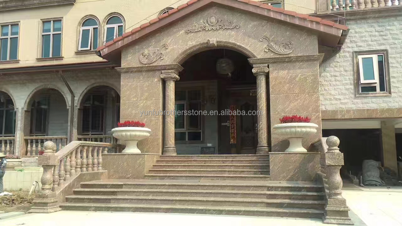 Giallo Gold Granite California Golden Colour for Exterior Wall Cladding and Handrail