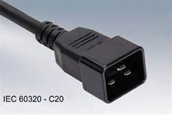 Wholesale IEC320 C20 power cord male plug from china suppliers