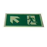 Buy cheap Self Luminous Aluminum Emergency Evacuation Signs Fire Escape Plan Symbols from wholesalers