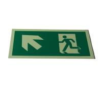 Buy cheap Self Luminous Aluminum Emergency Evacuation Signs Fire Escape Plan Symbols product