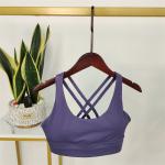 ODM Women's Strappy Sports Bras Removable Chest Padded Sports Bra Criss Cross