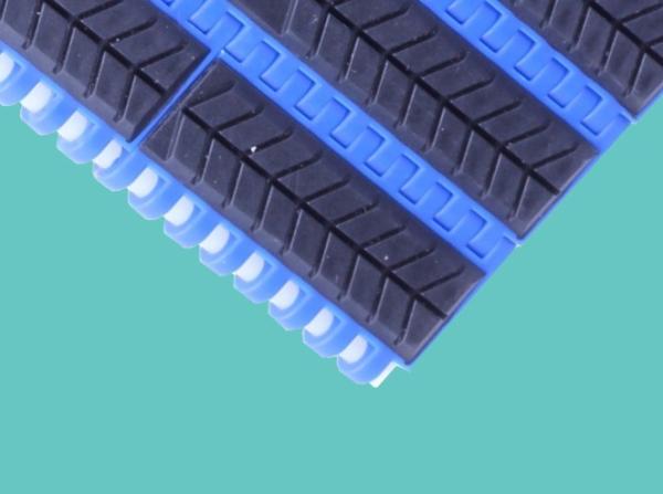 Buy cheap ZY900FT-R1 Plastic flat top food grade modular belt rubber top friction top belts FDA food grade from wholesalers