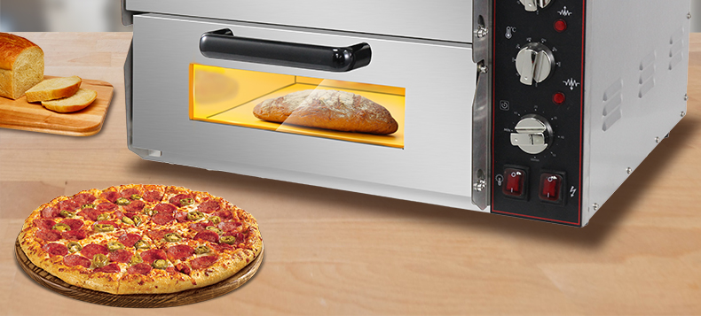 Double Deck Pizza Oven For Professional Cake Baking 585*480*420mm