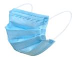 Health Protective Disposable Mouth Mask Anti Pollution Blue White Color