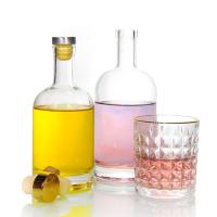 Buy cheap Spot Cheep Price High White Material 750ml Glass Liquor Bottle For Rum Whiskey product