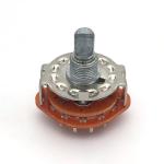 4 Pole 5 Position Rotary Switch RS25-1-12 Shaft 500V 50-60Hz 1minute Rotary