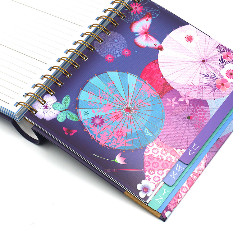 Concealed Address Label Spiral Notebook Printing Service 176*190mm FSC