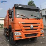 10 Wheels SINOTRUK Total Weight 12490kg Dump Howo 6x4 Second Hand Truck