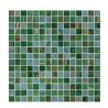 Buy cheap Classical Retro Style Green Glass Mosaic Tiles With Gold Line Bathroom Toilet Background Wall Tiles from wholesalers
