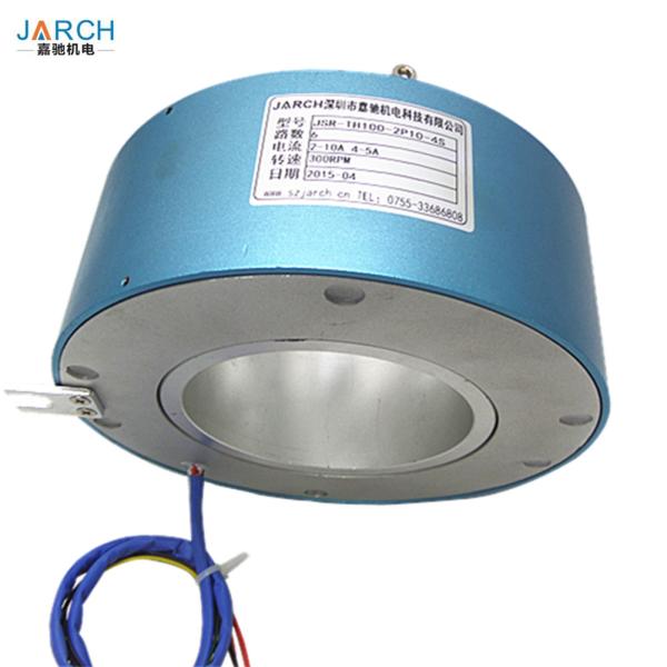 Buy cheap 380V AC Through Bore 100mm Electrical Slip Ring 300RPM Speed IP51 Protection from wholesalers