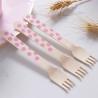 Buy cheap Biodegradable Didposable 160mm Wooden Cutlery Utensil Dot Baby Pink Spoon from wholesalers