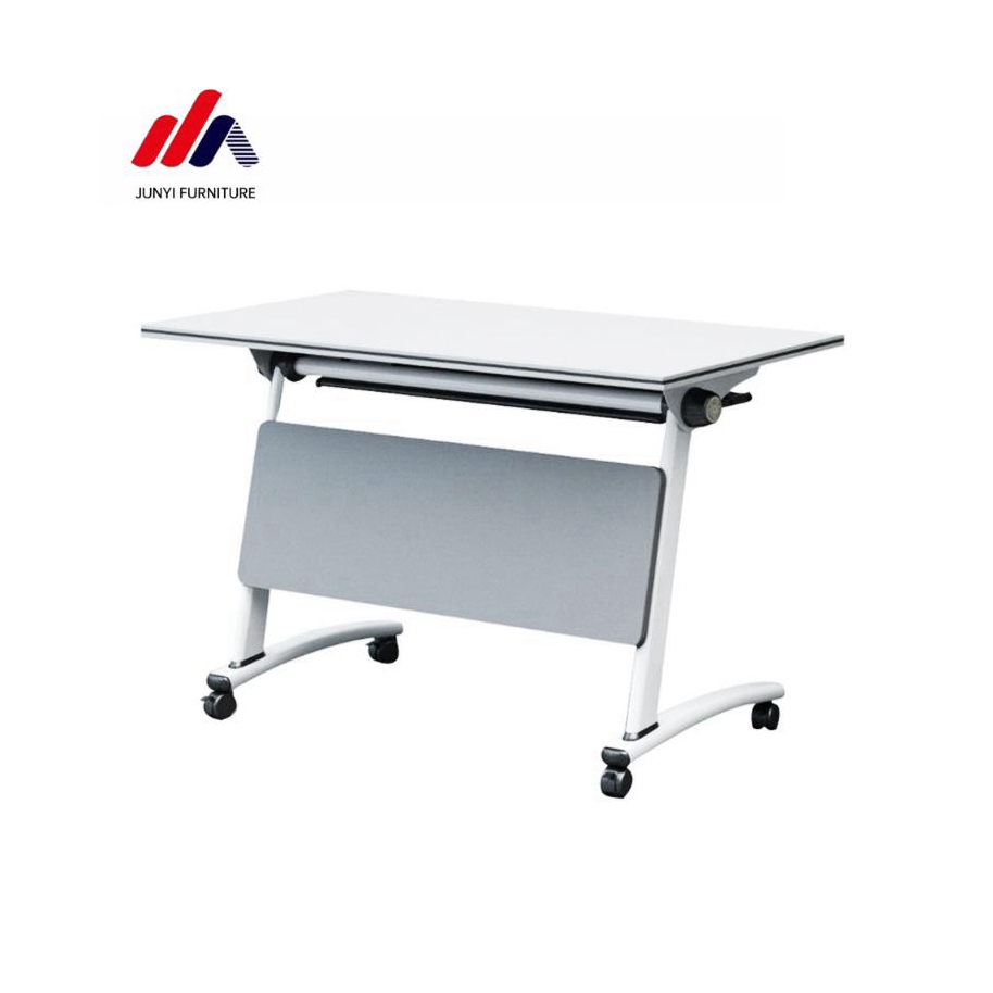 Foldable Conference Room Table Stand Workstation Desk with E1 MDF/MFC Melamine Board