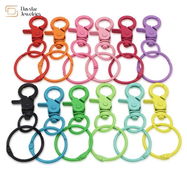 Buy cheap Metal Lobster Claw Clasps Keychain Swivel Key Rings For Diy Key Rings Toy Bag Purses from wholesalers