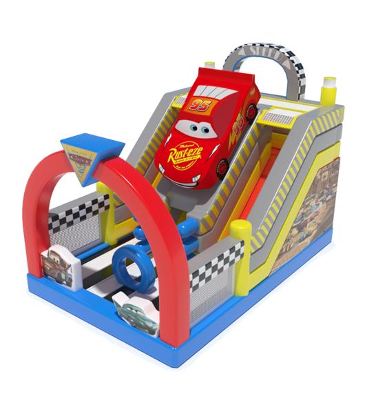 Buy cheap Racing Car Theme Commercial Inflatable Slide For Childrens Rental from wholesalers