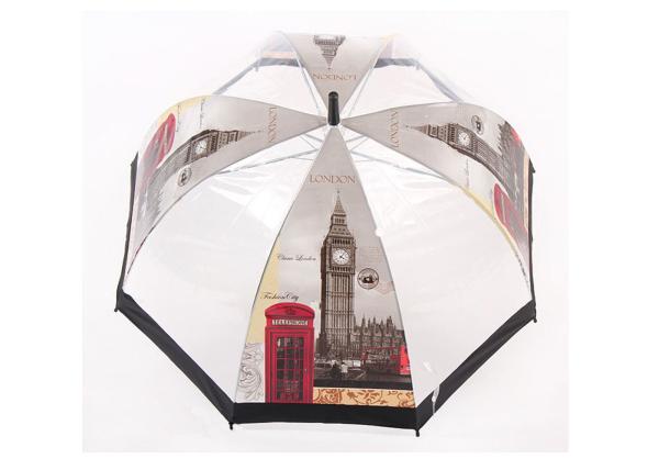 High Grade POE Material Large See Through Umbrella 8K Windproof Tower Picture