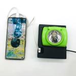 Waterproof Underground Cordless Cap Lamp , CE 15000lux LED Miner Cap Lamp