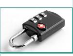 Zinc Alloy TSA 3-digital travel lock& black Tsa Luggage Lock& 59g Tsa Bag Number