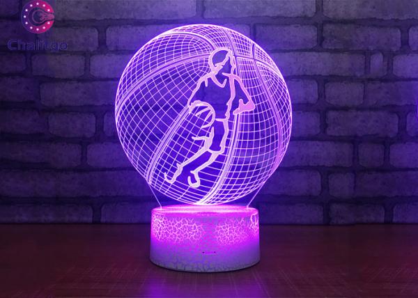 Buy cheap Basketball Design 3D Night Light Table Lamp USB Charge Lighting Bedroom Use from wholesalers