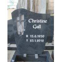 Buy cheap European style black granite monument product