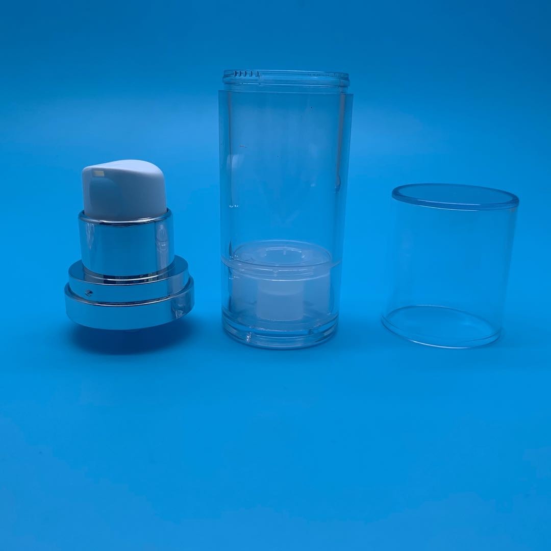 50ml Face Cream Labeling Airless Pump Bottles No Gas Cylinders